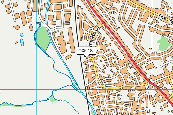 OX5 1SJ map - OS VectorMap District (Ordnance Survey)