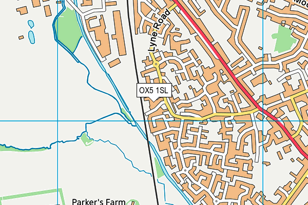OX5 1SL map - OS VectorMap District (Ordnance Survey)