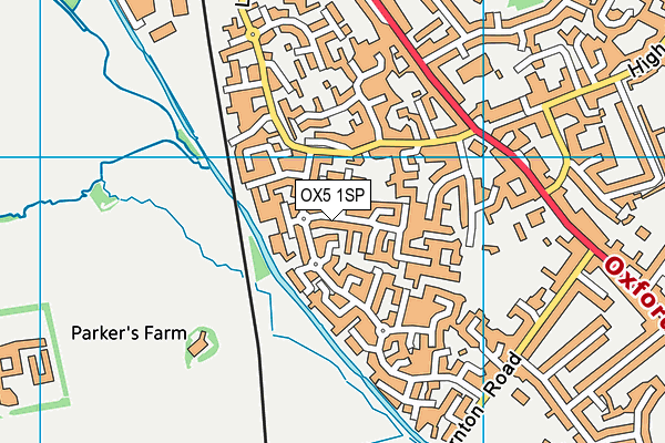 OX5 1SP map - OS VectorMap District (Ordnance Survey)