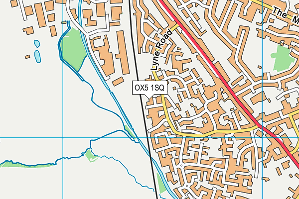 OX5 1SQ map - OS VectorMap District (Ordnance Survey)