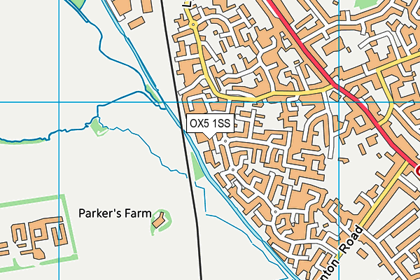 OX5 1SS map - OS VectorMap District (Ordnance Survey)