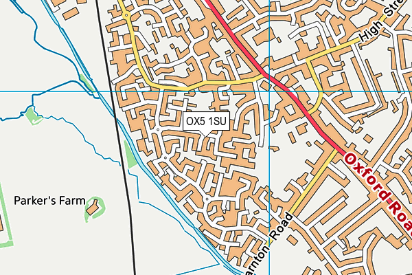 OX5 1SU map - OS VectorMap District (Ordnance Survey)