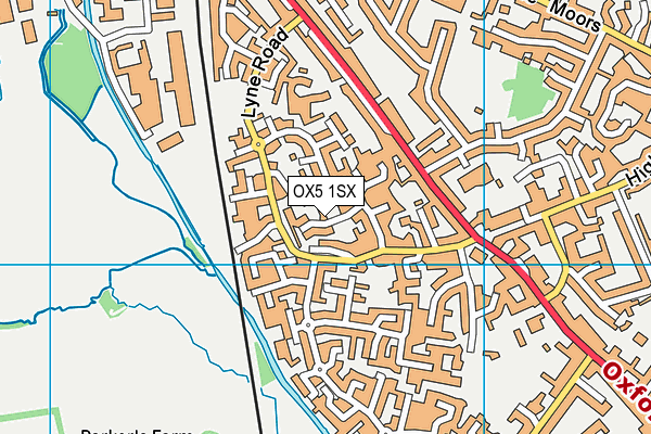 OX5 1SX map - OS VectorMap District (Ordnance Survey)