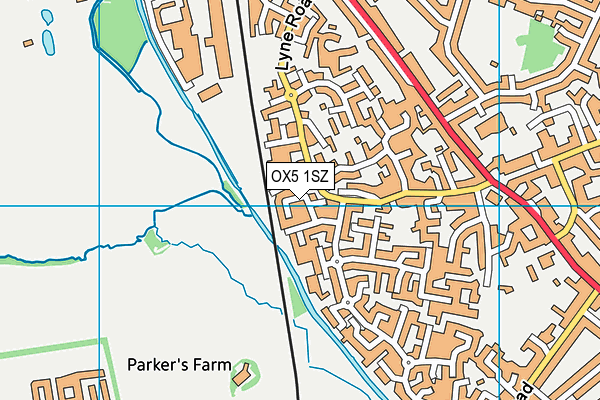 OX5 1SZ map - OS VectorMap District (Ordnance Survey)