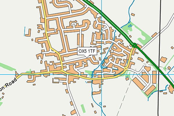 OX5 1TF map - OS VectorMap District (Ordnance Survey)