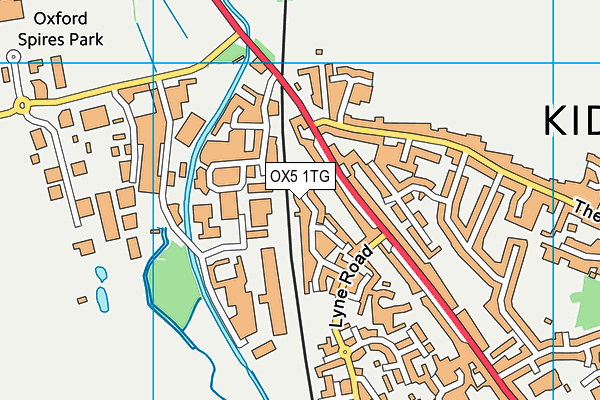 OX5 1TG map - OS VectorMap District (Ordnance Survey)