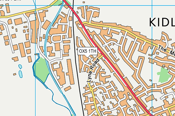 OX5 1TH map - OS VectorMap District (Ordnance Survey)