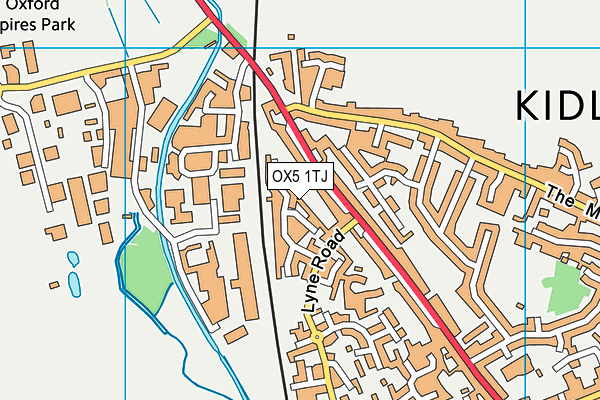 OX5 1TJ map - OS VectorMap District (Ordnance Survey)