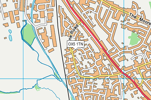 OX5 1TN map - OS VectorMap District (Ordnance Survey)