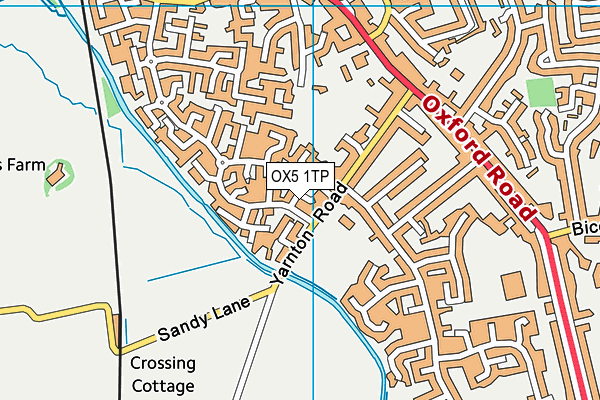 OX5 1TP map - OS VectorMap District (Ordnance Survey)