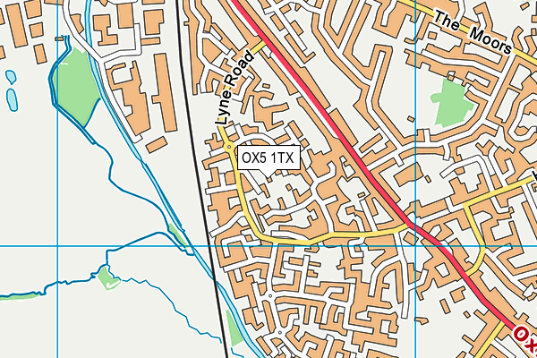 OX5 1TX map - OS VectorMap District (Ordnance Survey)