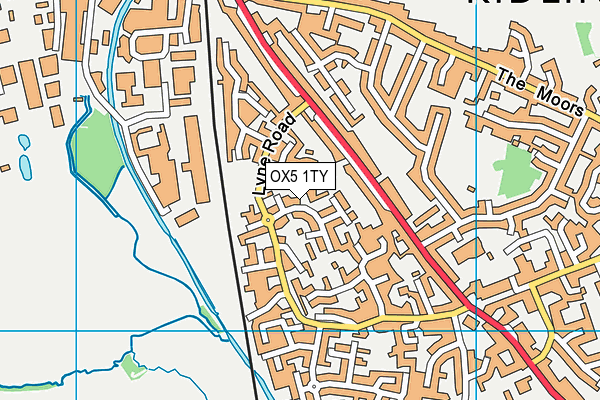 OX5 1TY map - OS VectorMap District (Ordnance Survey)