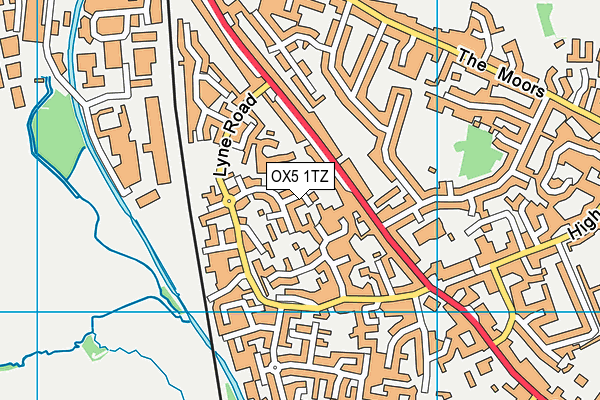 OX5 1TZ map - OS VectorMap District (Ordnance Survey)