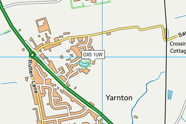 OX5 1UW map - OS VectorMap District (Ordnance Survey)