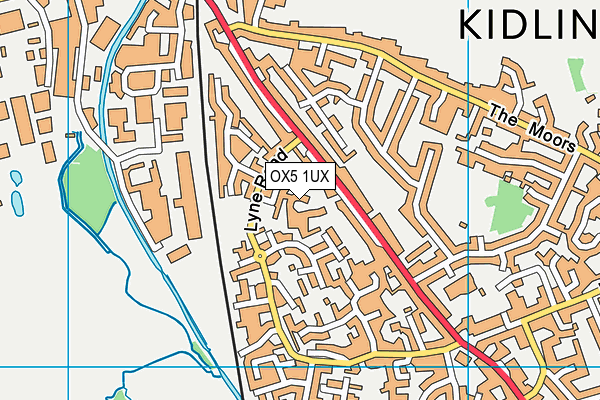 OX5 1UX map - OS VectorMap District (Ordnance Survey)