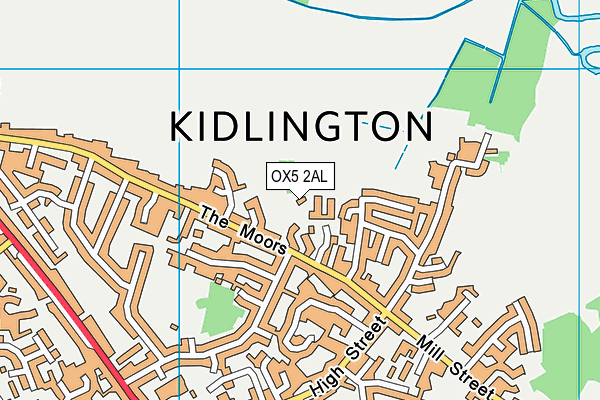 OX5 2AL map - OS VectorMap District (Ordnance Survey)