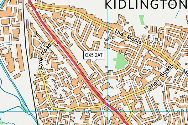 OX5 2AT map - OS VectorMap District (Ordnance Survey)