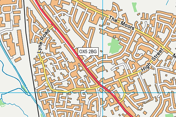 OX5 2BG map - OS VectorMap District (Ordnance Survey)