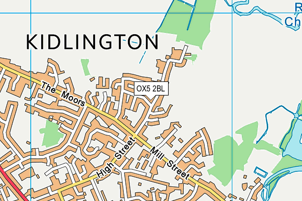 OX5 2BL map - OS VectorMap District (Ordnance Survey)