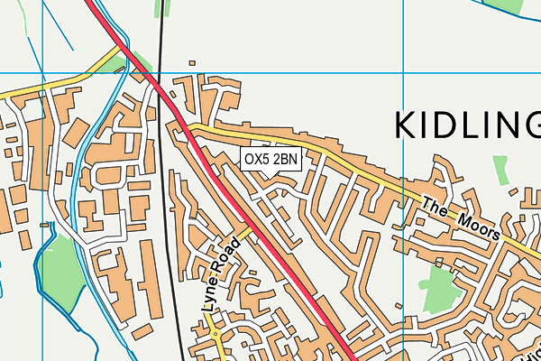 OX5 2BN map - OS VectorMap District (Ordnance Survey)