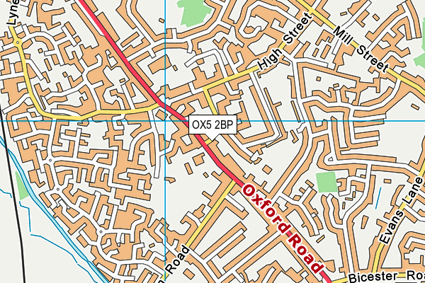 OX5 2BP map - OS VectorMap District (Ordnance Survey)