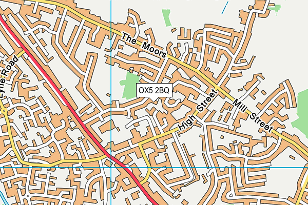 OX5 2BQ map - OS VectorMap District (Ordnance Survey)
