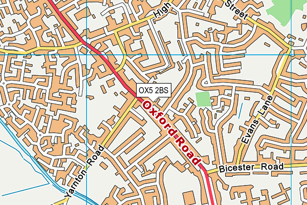 OX5 2BS map - OS VectorMap District (Ordnance Survey)