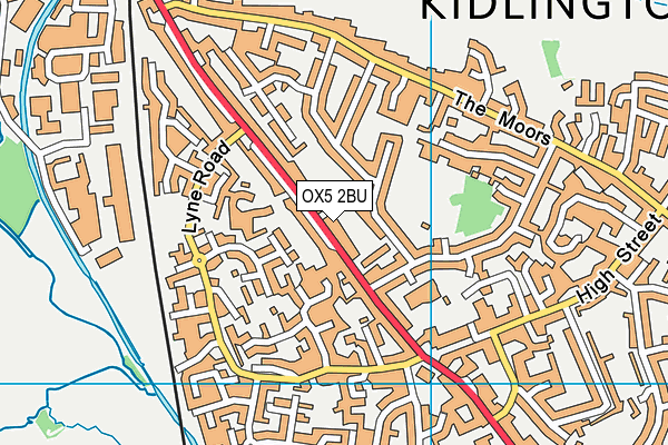 OX5 2BU map - OS VectorMap District (Ordnance Survey)