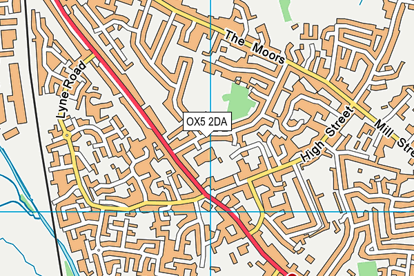 North Kidlington Primary School map (OX5 2DA) - OS VectorMap District (Ordnance Survey)
