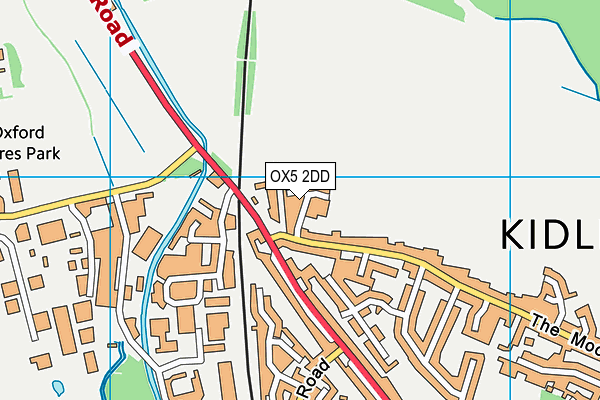 OX5 2DD map - OS VectorMap District (Ordnance Survey)