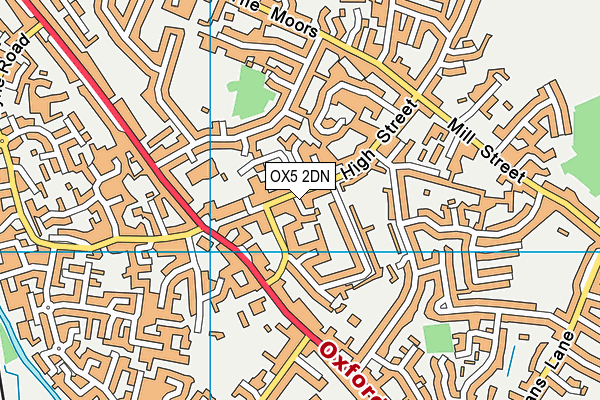 OX5 2DN map - OS VectorMap District (Ordnance Survey)