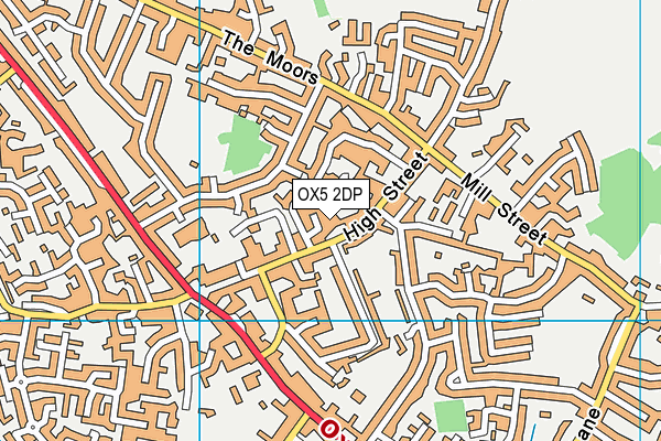 OX5 2DP map - OS VectorMap District (Ordnance Survey)