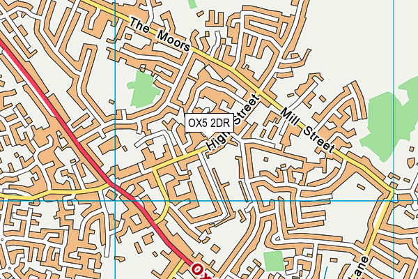 OX5 2DR map - OS VectorMap District (Ordnance Survey)