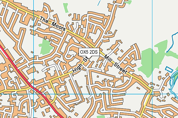 OX5 2DS map - OS VectorMap District (Ordnance Survey)