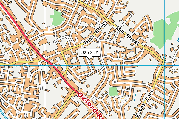 OX5 2DY map - OS VectorMap District (Ordnance Survey)