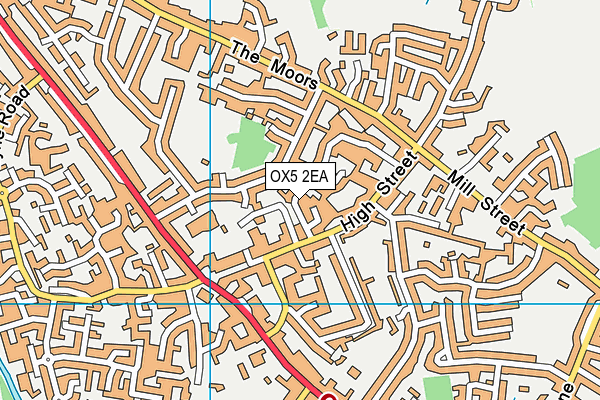 OX5 2EA map - OS VectorMap District (Ordnance Survey)