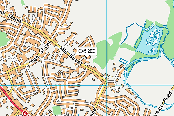 OX5 2ED map - OS VectorMap District (Ordnance Survey)