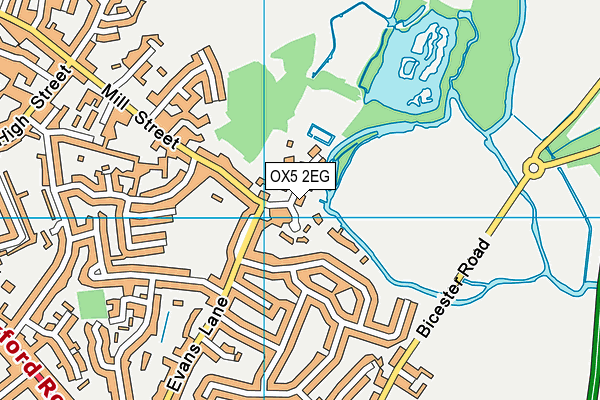 OX5 2EG map - OS VectorMap District (Ordnance Survey)