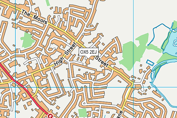 OX5 2EJ map - OS VectorMap District (Ordnance Survey)