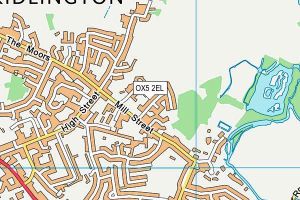 OX5 2EL map - OS VectorMap District (Ordnance Survey)
