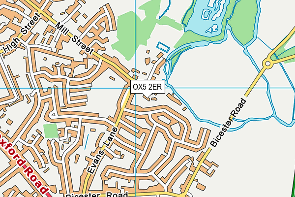 OX5 2ER map - OS VectorMap District (Ordnance Survey)