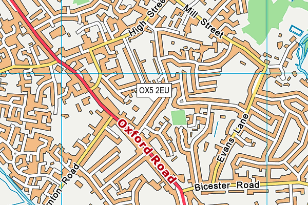 OX5 2EU map - OS VectorMap District (Ordnance Survey)