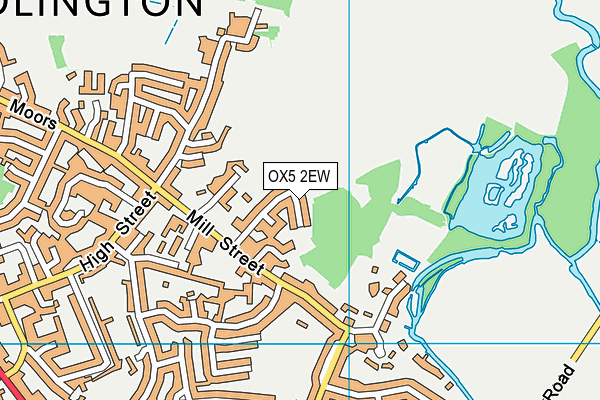 OX5 2EW map - OS VectorMap District (Ordnance Survey)
