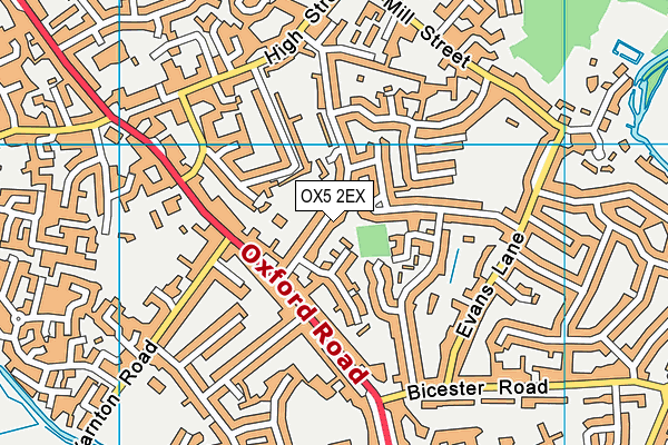 OX5 2EX map - OS VectorMap District (Ordnance Survey)