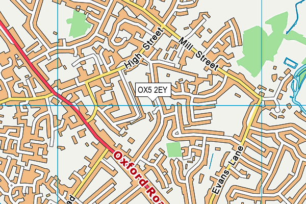 OX5 2EY map - OS VectorMap District (Ordnance Survey)