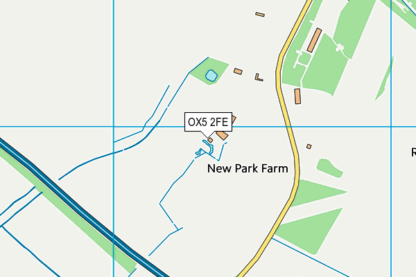 OX5 2FE map - OS VectorMap District (Ordnance Survey)