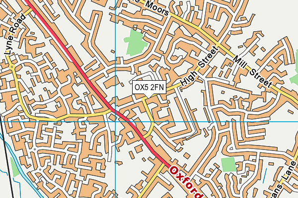 OX5 2FN map - OS VectorMap District (Ordnance Survey)