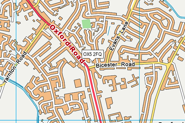 OX5 2FQ map - OS VectorMap District (Ordnance Survey)