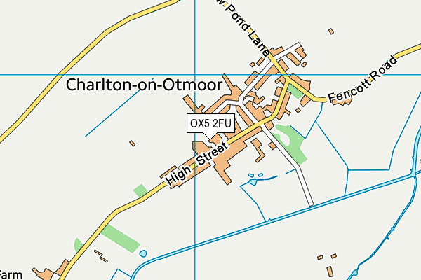 OX5 2FU map - OS VectorMap District (Ordnance Survey)