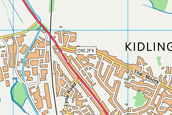 OX5 2FX map - OS VectorMap District (Ordnance Survey)